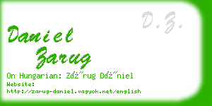 daniel zarug business card